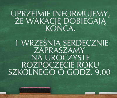 rozpoczęcie roku szkolnego